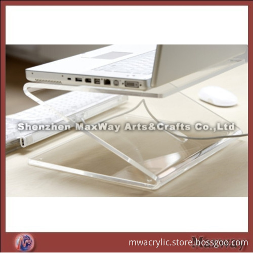 Z shape well polished desktop acrylic laptop/notebook computer display holder